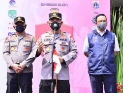 Gerakan Vaksinasi Merdeka Upaya Polda Metro Jaya Capai Target 70% Warga DKI Jakarta Sudah Divaksin.