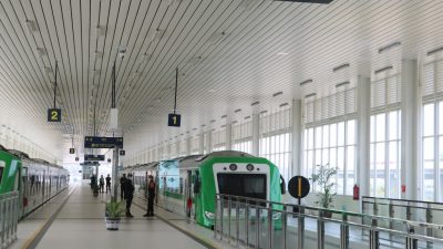Wakil Bupati Kulon Progo Lakukan Uji Coba Naik KA Bandara.
