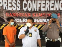 Terduga Pelaku Penganiaya Anggota TNI Diamankan Polres Sleman.