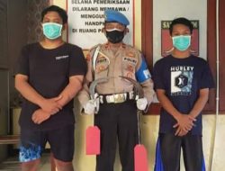 Diduga Pelaku Klitih Dua Orang Pemuda Bawa Sajam Diamankan.