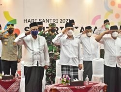 Upacara Peringatan Hari Santri Nasional Di Kabupaten Bantul.