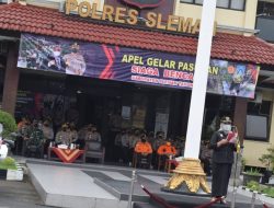 Bupati Sleman Pimpin Apel Kesiapsiagaan Bencana 2021.