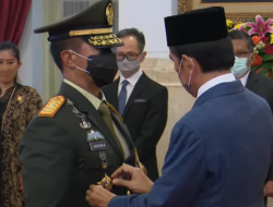 Presiden RI Jokowi Lantik Jenderal Andika Perkasa Jadi Panglima TNI