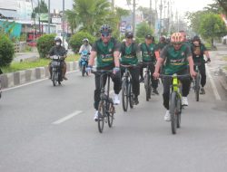 Dandim Palangka Raya Gowes Bersama Anggota Guna Tingkatkan Imunitas