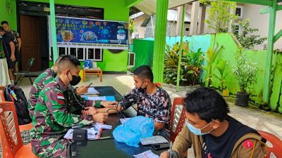 Bantu Percepatan Vaksin Satgas Yonif RK 732/Banau Gelar Vaksinasi Covid 19