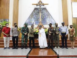 Bupati Bantul Pantau Kesiapan Gereja Dalam Perayaan Natal 2021.