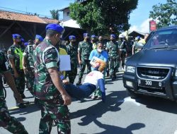 Tiga Oknum Anggota TNI AD, Terduga Pelaku Tabrak Lari Jalani Rekontruksi.
