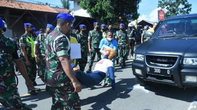 Tiga Oknum Anggota TNI AD, Terduga Pelaku Tabrak Lari Jalani Rekontruksi.