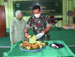 Ajendam Kasuari Gelar Syukuran Potong Tumpeng Peringati HUT ke-71 Ajen TNI AD