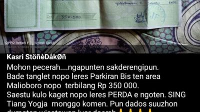 Langkah Pemkot Yogyakarta Laporkan Pengunggah Postingan Tarif Parkir Nuthuk, Tuai Pro Kontra.