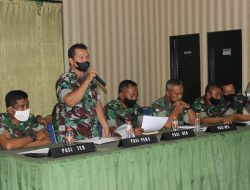 Dandim Pimpin Sidang Pankar Jabatan Prajurit Kodim 1016 Palangka Raya