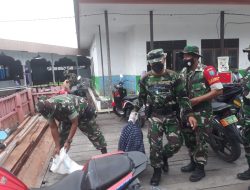 Danramil Pahandut Pimpin Kerja Bakti di Pondok Pesantren Hidayatul Insan