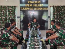 Danrem 073/Mkt Kunjungi Sekaligus Memberi Arahan di Korum Yonif 410/Alg