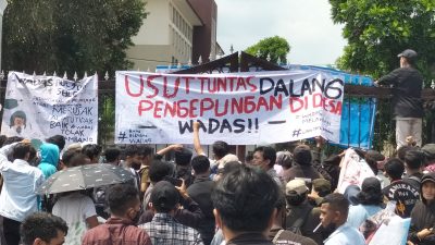 Massa Aksi Aliansi Solidaritas Untuk Wadas Kembali Datangi Kantor BBWS-SO.