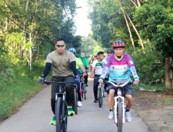 Gowes Berkah Sambil Cari Pahala, Ini Yang dilakukan Dandim 1012/Buntok Bersama Bupati Barito Timur