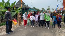 Menyemarakkan HUT RI Ke-77, Padukuhan Bandung Gelar Jalan Sehat Dan Senam