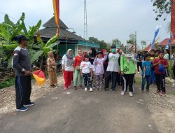 Menyemarakkan HUT RI Ke-77, Padukuhan Bandung Gelar Jalan Sehat Dan Senam