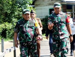 Tim Wasev Mabes TNI Kunjungi Lokasi TMMD Ke 114 Kodim 1012/Buntok