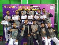Karateka Yonif Raider 300/Bjw, Raih Juara 2 dan 3 Kata Beregu Kategori TNI-Polri Piala Kadisjas TNI AD