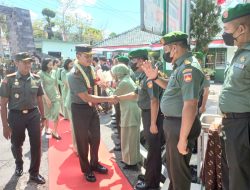 Danrem 074/Warastratama Beserta Ketua Persit KCK Koorcab Rem 074 Kunjungi Kodim Boyolali