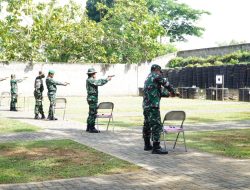 Terus Asah Kemampuan Personil Kodim 0730/Gunungkidul Gelar Latihan Menembak Pistol TW III Tahun 2022