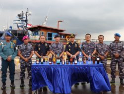 Sinergitas TNI AL berhasil Gagalkan Penyelundupan Minuman Beralkohol senilai 4,38M