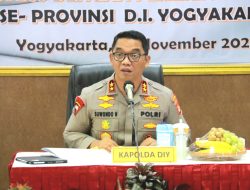 Kapolda DIY Irjen Pol Suwondo Nainggolan Memimpin Rakor Penanggulangan Kejahatan Jalanan