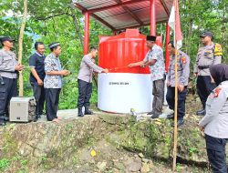 Resmikan Sumber Air Sunan Kalijaga di Kapanewon Gedangsari, Kapolres : Ini Merupakan Bentuk Kemitraan Polri Dengan Masyarakat