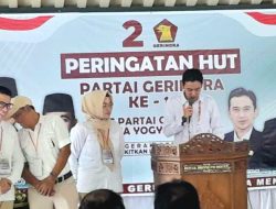 HUT ke-15 Partai Gerindra, Sinarbiyat : Target Prabowo Presiden dan Gerindra Menang di Yogyakarta
