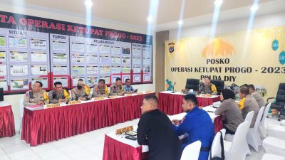 Memasuki Hari Ke-8 Operasi Ketupat Progo 2023, Polda DIY Lakukan Evaluasi