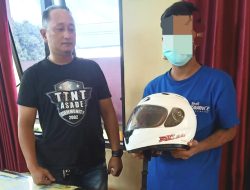 Maling Gondol Helm Milik Karyawan PT. Jamkrindo, Yogyakarta, Satu Ditangkap Satu Pelaku Melarikan Diri
