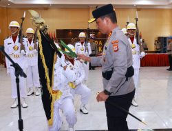 Pencucian Pataka Polda DIY Dalam Peringatan Hari Bhayangkara Ke-77