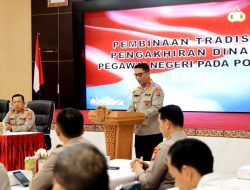 Polda DIY Gelar Upacara Pelepasan Personel Purna Tugas