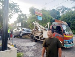 Tiga Mobil Alami Kecelakaan Beruntun Dijalan Yogya-Wonosari, Pengemudi Dinyatakan Selamat
