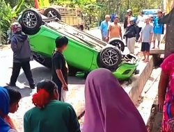 Mengantuk saat Mengemudi, Lurah Nglipar Alami Kecelakaan Tunggal