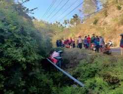 Berangkat Sekolah Kendarai Mobil, Pelajar asal Tanjungsari Alami Kecelakaan Tunggal di Jalan Baron