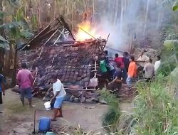 Berniat Membuat Perapian dari Bahan Jerami Kering, Kandang Sapi Milik Warga Ngalang Ludes Terbakar