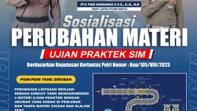 Ujian Praktik Tes Angka 8 dan Zig Zag Resmi Ditiadakan