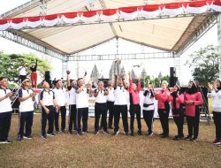 Sambut Hari Jadi Polwan Ke-75, Polwan Polda DIY Gelar Olah Raga Bersama