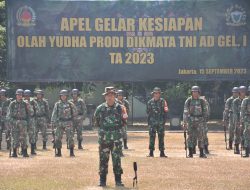 Danrindam Jaya Kolonel Inf Suwondo, S.I.P.,M.Han Buka Latihan Olah Yudha Prodi Dikmata TNI AD Gel I TA. 2023