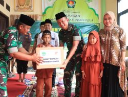 Jum,at Berkah Korem 052/Wijayakrama Santuni Yayasan Bahtera Bakti Insan Mulia