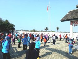 Pos TNI AL Samas Yogyakarta Gelar Olah Raga Bersama Forkompimkap Bantul