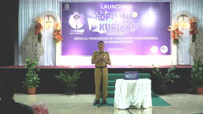 Bupati melaunching Optimis Kurika, Program Dinas Pendidikan Kabupaten Gunungkidul
