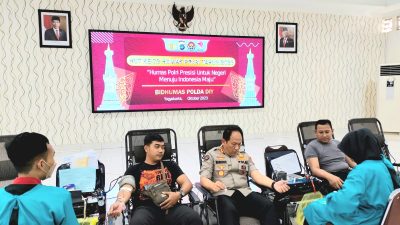 Humas Polda DIY Gelar Donor Darah dalam Rangka HUT Ke-72