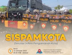 Gelar Simulasi Sispamkota, Polres Bantul Siap Amankan Pemilu 2024