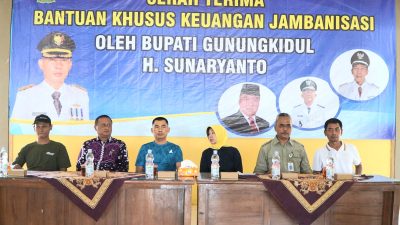 Bantuan Program Jambanisasi Tahun 2023 Diserahkan Bupati Gunungkidul kepada 150 Kepala Keluarga