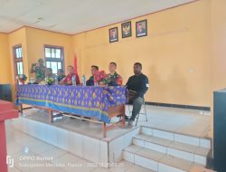 Sosialisasi Persiapan Pesta Demokrasi, Satgas Yonif 726/Tml Pastikan Stabilitas Wilayah di Perbatasan RI-PNG Kondusif