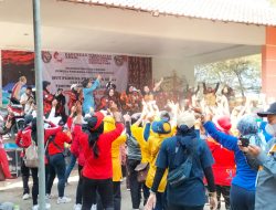HUT Ke-64, PAC PP Sanden Gelar Senam Masal