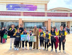 KONI Mappi Sambut Kedatangan Atlet Bulutangkis Peraih Medali Emas Porprov Papua Selatan I 2023