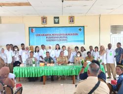 Ikuti Loka Karya Mini Lintas Sektoral, Satgas Yonif 726/Tml Peduli Perkembangan Kesehatan Masyarakat